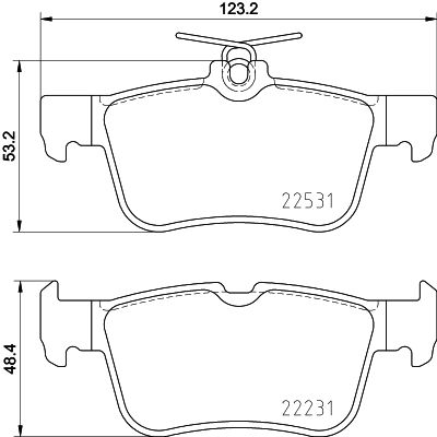 HELLA 8DB 355 025-491 Brake Pad Set, disc brake