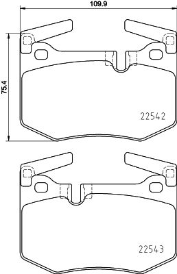 HELLA 8DB 355 025-611 Brake Pad Set, disc brake