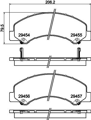 HELLA 8DB 355 025-801 Brake Pad Set, disc brake