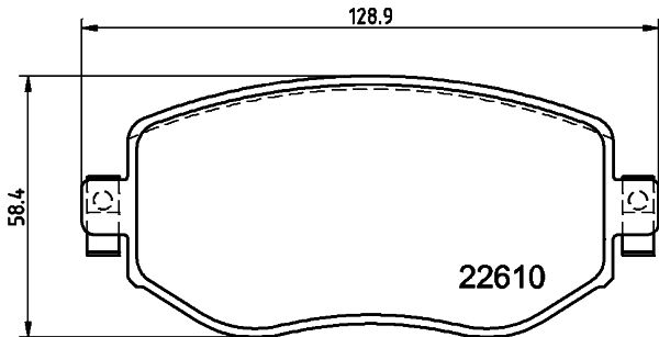HELLA 8DB 355 025-851 Brake Pad Set, disc brake