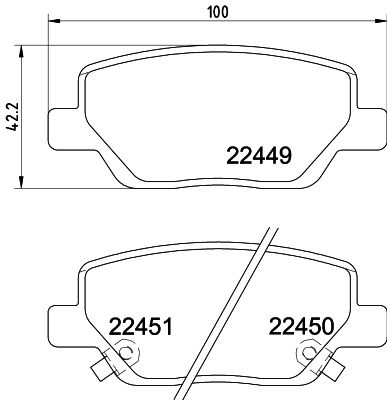 HELLA 8DB 355 025-861 Brake Pad Set, disc brake