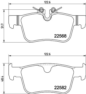 Brake Pad Set, disc brake HELLA 8DB 355 025-971