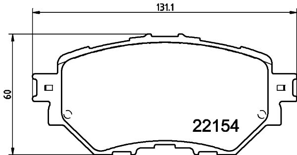 HELLA 8DB 355 032-091 Brake Pad Set, disc brake