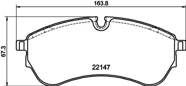 HELLA 8DB 355 032-921 Brake Pad Set, disc brake