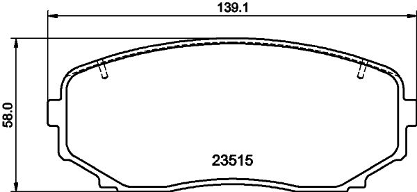 HELLA 8DB 355 032-941 Brake Pad Set, disc brake