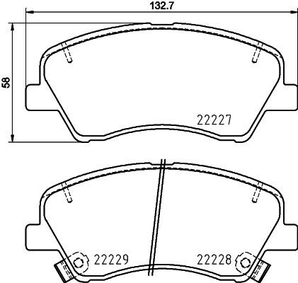 HELLA 8DB 355 036-501 Brake Pad Set, disc brake