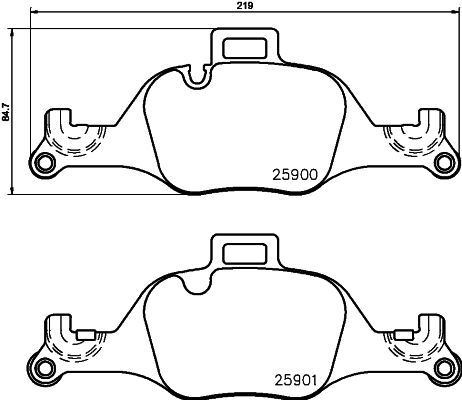 HELLA 8DB 355 036-531 Brake Pad Set, disc brake