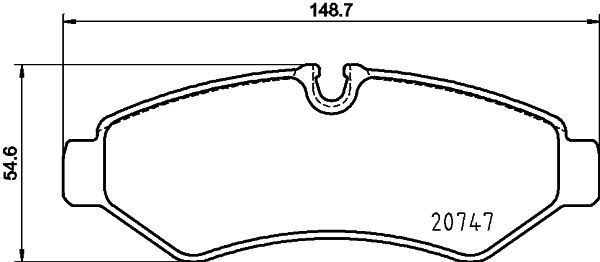 HELLA 8DB 355 036-861 Brake Pad Set, disc brake