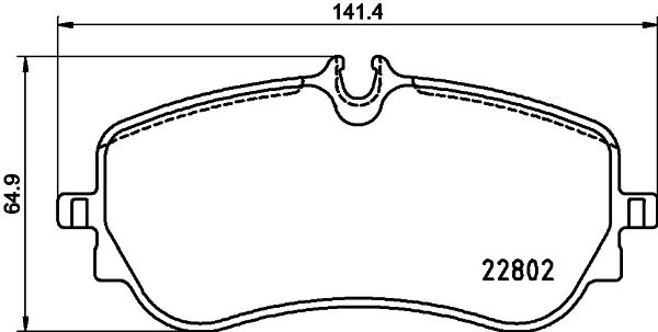 HELLA 8DB 355 037-751 Brake Pad Set, disc brake