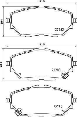 HELLA 8DB 355 037-761 Brake Pad Set, disc brake