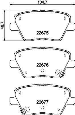 HELLA 8DB 355 037-891 Brake Pad Set, disc brake