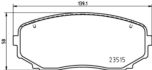 HELLA 8DB 355 037-911 Brake Pad Set, disc brake