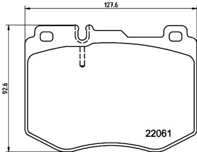 Brake Pad Set, disc brake HELLA 8DB 355 037-971