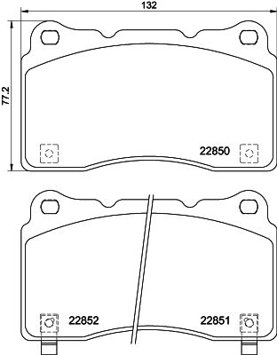 HELLA 8DB 355 039-151 Brake Pad Set, disc brake