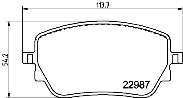 HELLA 8DB 355 039-231 Brake Pad Set, disc brake