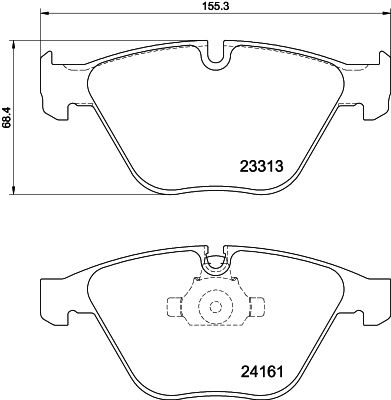 HELLA 8DB 355 039-241 Brake Pad Set, disc brake