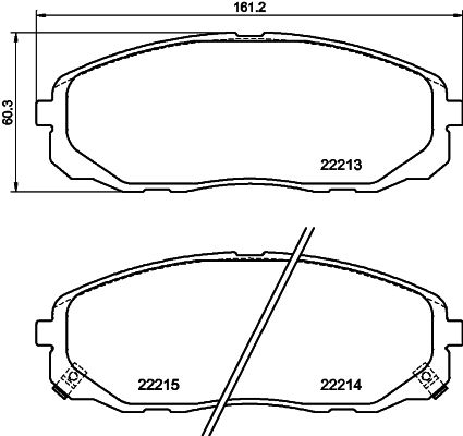 HELLA 8DB 355 039-441 Brake Pad Set, disc brake