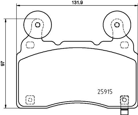 HELLA 8DB 355 039-481 Brake Pad Set, disc brake