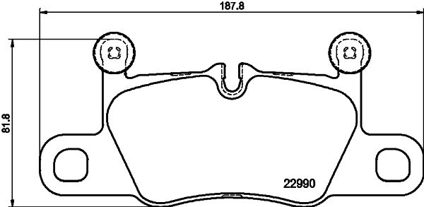 HELLA 8DB 355 039-821 Brake Pad Set, disc brake