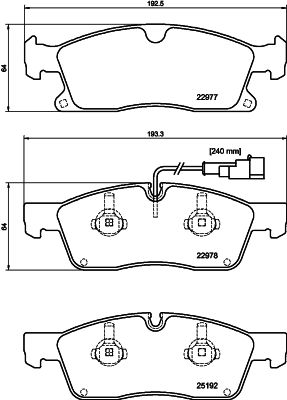 Brake Pad Set, disc brake HELLA 8DB 355 039-871
