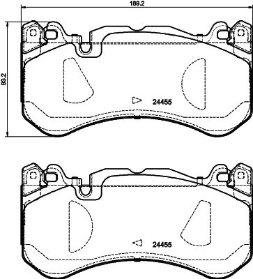 HELLA 8DB 355 039-931 Brake Pad Set, disc brake