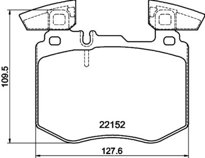 Brake Pad Set, disc brake HELLA 8DB 355 039-981