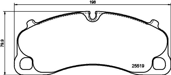 HELLA 8DB 355 039-991 Brake Pad Set, disc brake