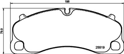 Brake Pad Set, disc brake HELLA 8DB 355 039-991