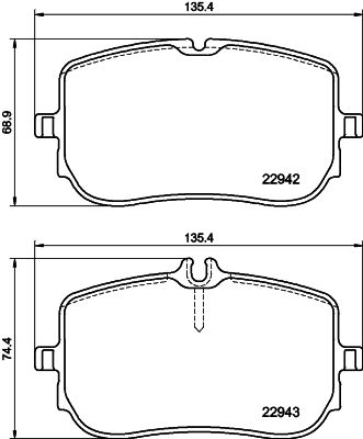 HELLA 8DB 355 040-161 Brake Pad Set, disc brake