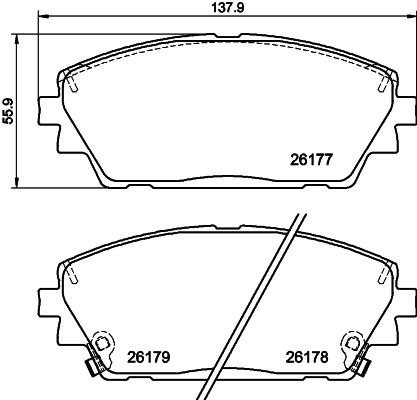 HELLA 8DB 355 040-271 Brake Pad Set, disc brake