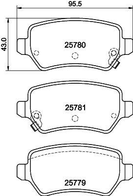 HELLA 8DB 355 040-611 Brake Pad Set, disc brake