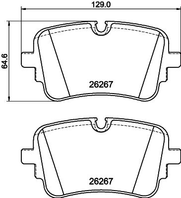 HELLA 8DB 355 041-001 Brake Pad Set, disc brake