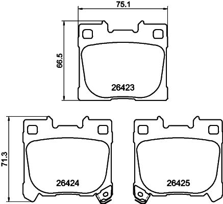 HELLA 8DB 355 041-081 Brake Pad Set, disc brake
