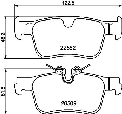 HELLA 8DB 355 044-311 Brake Pad Set, disc brake