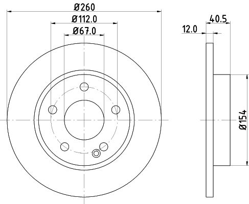 HELLA 8DD 355 105-971 Brake Disc