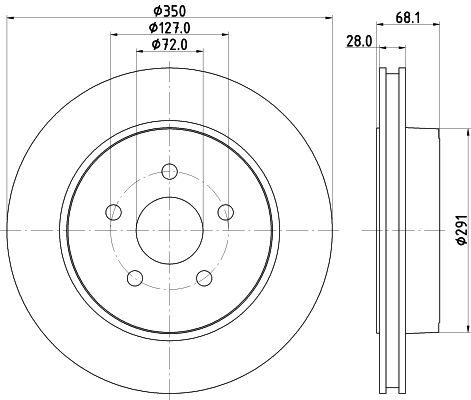 HELLA 8DD 355 120-911 Brake Disc