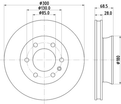 Brake Disc HELLA 8DD 355 131-891