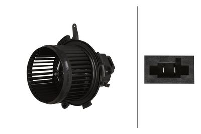 Interior Blower HELLA 8EW 366 400-951