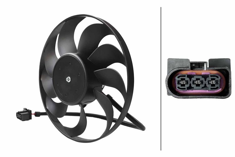 HELLA 8EW 366 420-061 Fan, engine cooling