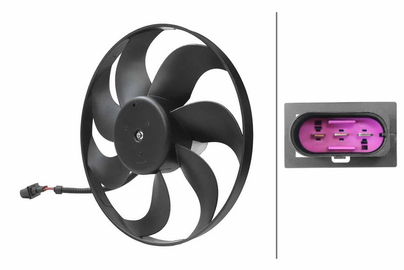 HELLA 8EW 366 420-081 Fan, engine cooling