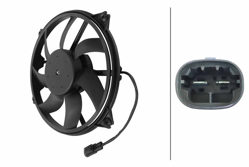 HELLA 8EW 366 420-201 Fan, engine cooling