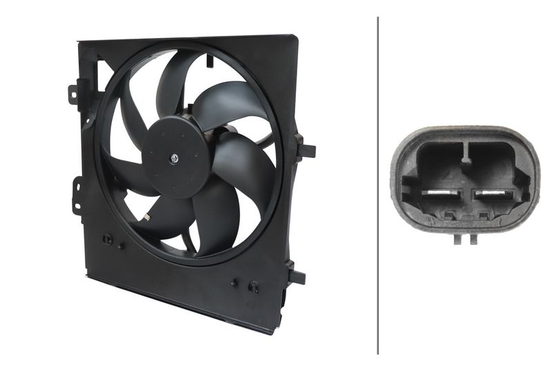 HELLA 8EW 366 420-221 Fan, engine cooling