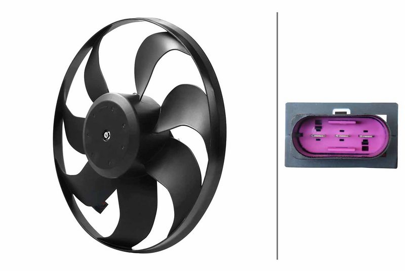 HELLA 8EW 366 420-281 Fan, engine cooling