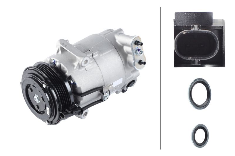 HELLA 8FK 366 200-521 Compressor, air conditioning