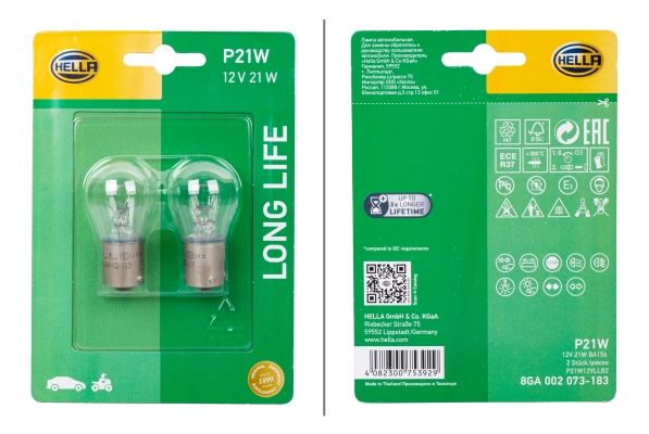HELLA 8GA 002 073-183 Bulb, direction indicator