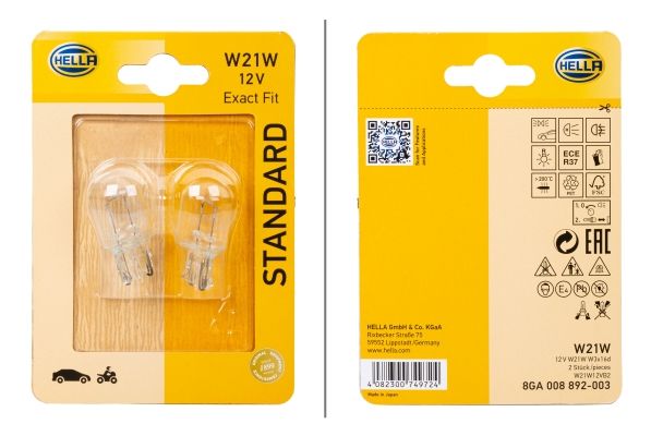 HELLA 8GA 008 892-003 Bulb, direction indicator