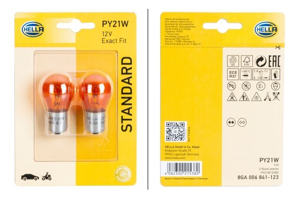 HELLA 8GA 006 841-123 Bulb, direction indicator