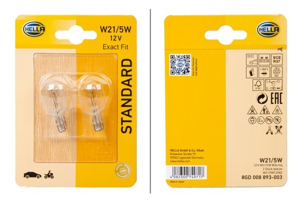 HELLA 8GD 008 893-003 Bulb, stop/tail light