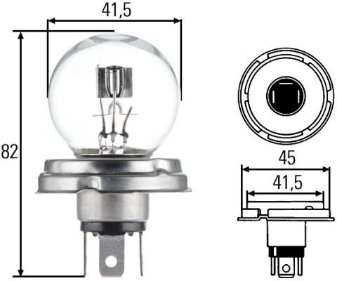 HELLA 8GD 002 088-071 Bulb, headlight