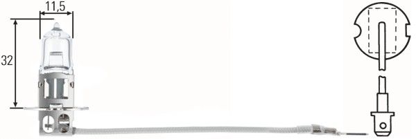 HELLA 8GH 002 090-153 Bulb, headlight